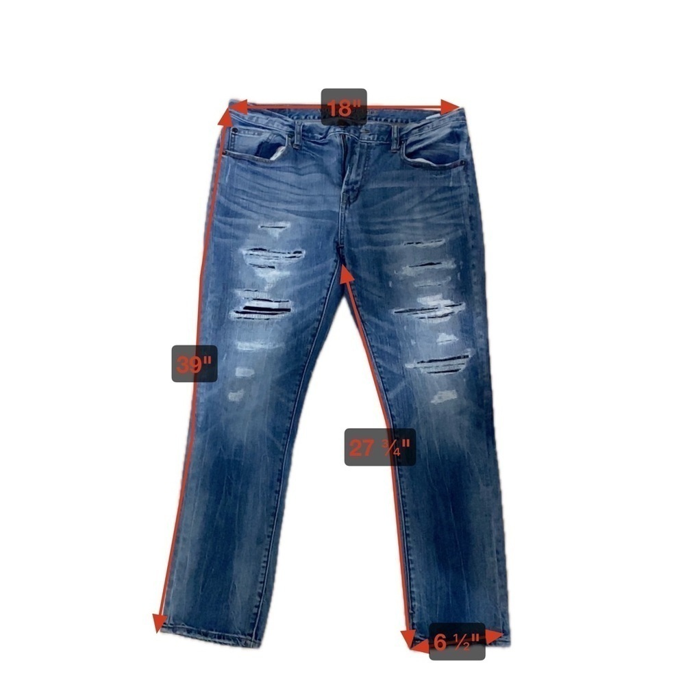 American Eagle Men’s faded ripped jeans size 36 - Picture 15 of 15